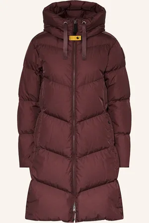 Parajumpers Péřový Kabát Rindou tmavě červená