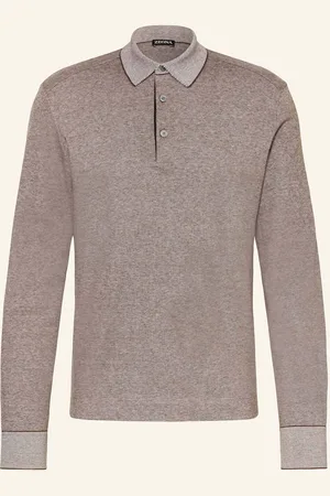 Ermenegildo Zegna Polokošile Z Piké hnědá