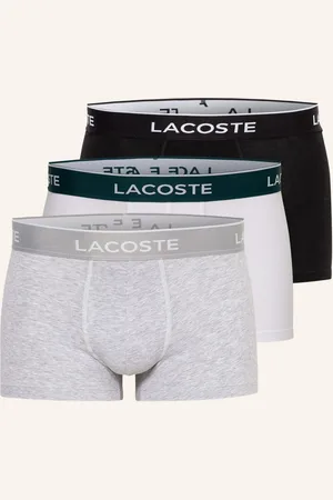 Lacoste Boxerky, 3 Kusy V Balení černá světle šedá bílá
