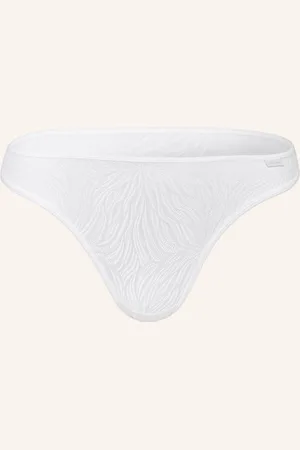 Calvin Klein Kalhotky String Sheer Marquisett bílá