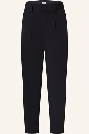 PAUL Chino Kalhoty Cropped Tapered Fit tmavě modrá