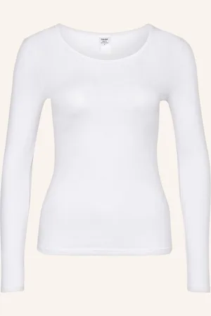 Calida Tričko S Dlouhým Rukávem Natural Comfort bílá