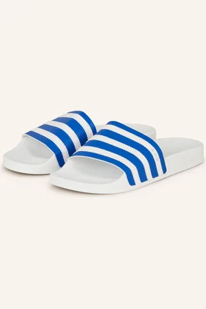 adidas Pantofle Adilette bílá modrá