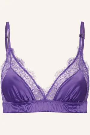LOVE Stories Trojúhelníková Podprsenka Love Lace Unpadded fialová