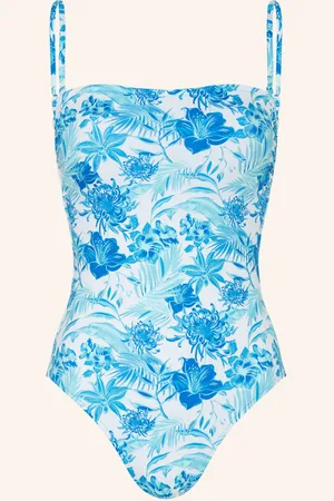Vilebrequin Bandeau Plavky Tahiti Flowers tmavě modrá modrá tyrkysová