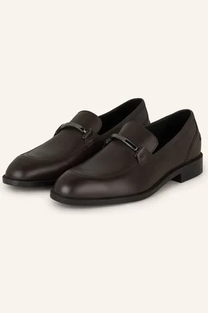 HUGO BOSS Mokasíny Tayil tmavě hnědá