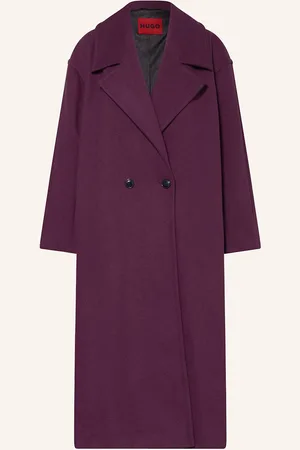 HUGO BOSS Kabát Marola tmavě fialová