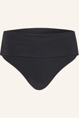 Jets Australia High Waist Bikinové Kalhotky Fold Down černá
