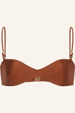JANTHEE Berlin Horní Díl Bralette Bikin Jaz hnědá