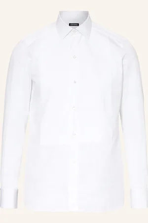 Ermenegildo Zegna Smokingová Košile Regular Fit S Ohrnovací Manžetou bílá
