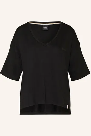 HUGO BOSS Pyžamové Tričko Cp Stripe černá