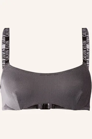 Calvin Klein Horní Díl Bikin S Kosticemi Intense Power černá bílá