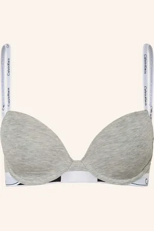 Calvin Klein Vyztužená Podprsenka Modern Cotton světle šedá