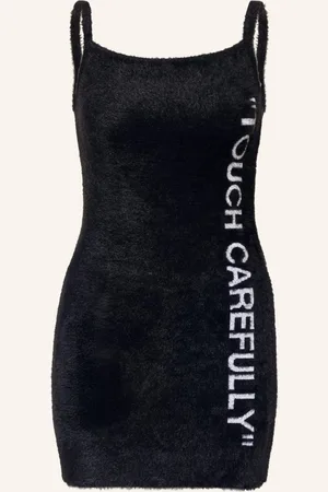 OFF-WHITE Pletené Šaty černá
