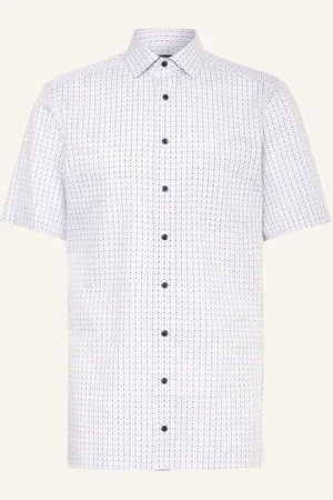 Olymp Košile S Krátkým Rukávem Luxor Modern Fit růžová světle růžová bílá
