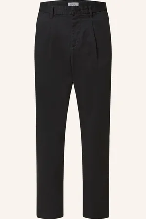 PAUL Chino Kalhoty Tapered Fit černá