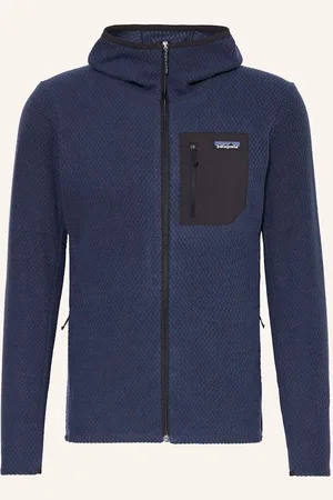 Patagonia Fleecová Bunda r1® Air tmavě modrá černá