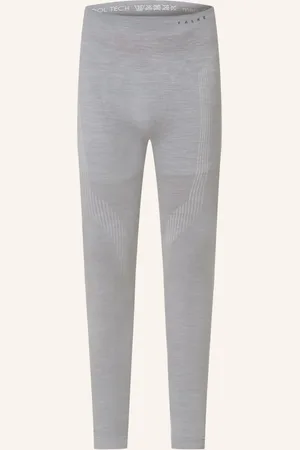 Falke Funkční Spodní Kalhoty Wool-Tech S Merino Vlnou šedá