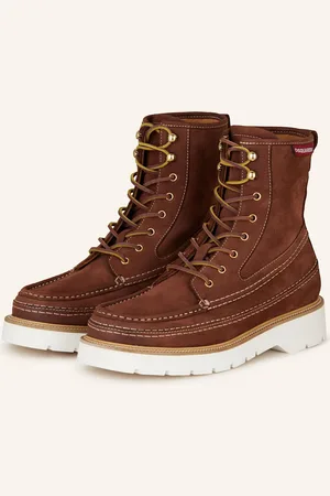 Dsquared2 Šněrovací Boty koňaková