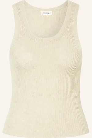 American Vintage Pletený Top Falyday béžová