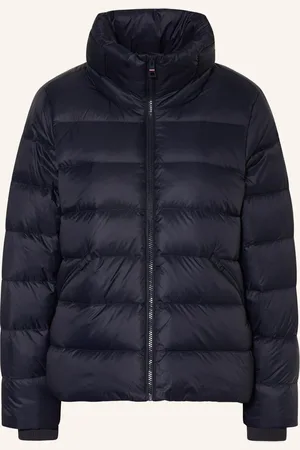 Tommy Hilfiger Péřová Bunda S Odnímatelnou Kapucí tmavě modrá