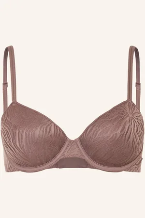 Calvin Klein Vyztužená Podprsenka Sheer Marquisette starorůžová