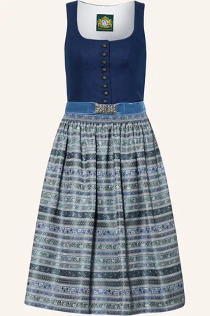 Hammerschmid Dirndl Koflersee modrá tmavě modrá zelená
