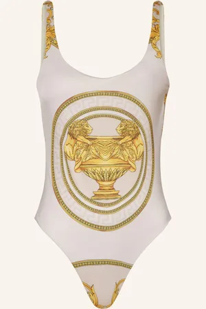 VERSACE Plavky béžová tmavě žlutá