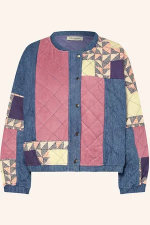 Lollys Laundry Blouson Lamall Ze Směsi Materiálů modrá starorůžová fialová