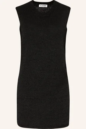 Jil Sander Pletený Top černá