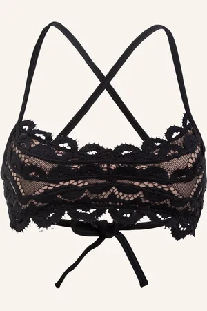 PQ Horní Díl Bustier Bikin Midnight černá světle hnědá