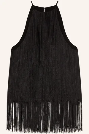 Envelope1976 Top Fringe S Třásněmi černá