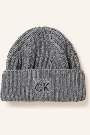 Calvin Klein Čepice tmavě šedá