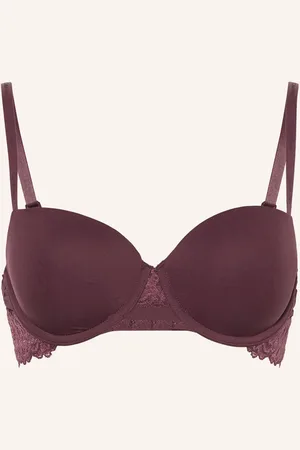 Calvin Klein Vyztužená Podprsenka Ck Attraction tmavě červená