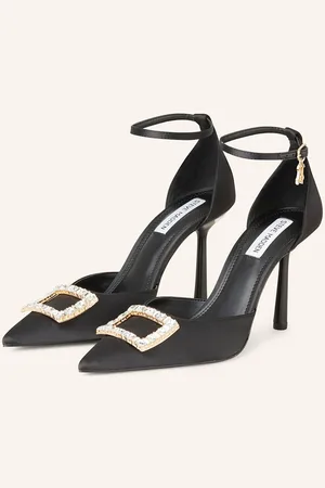 Steve Madden Slingpumps S Otevřenou Patou Champ Satn S Ozdobnými Kamínky černá
