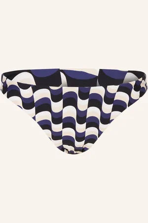 Seafolly Oboustranné Brazilské Bikinové Kalhotky Modern Take černá modrá bílá