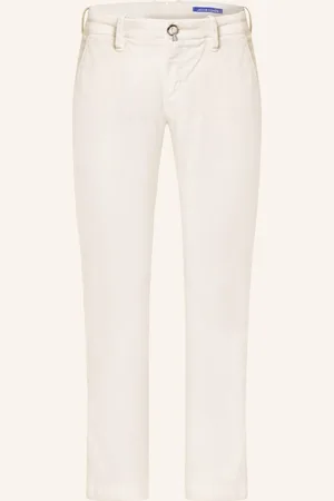 Jacob Cohen Manšestrové Chino Kalhoty Bobby Slim Fit režná