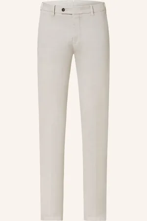 Berwich Chino Kalhoty Extra Slim Fit krémová