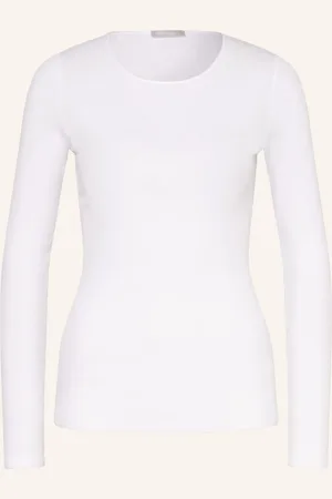 Hanro Pyžamové Tričko Cotton Seamless bílá