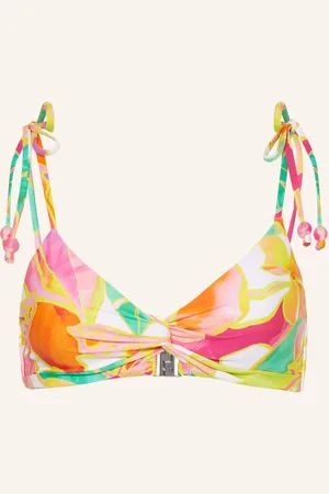 Seafolly Bralette Horní Díl Bikin Wonderland žlutá fuchsiová oranžová