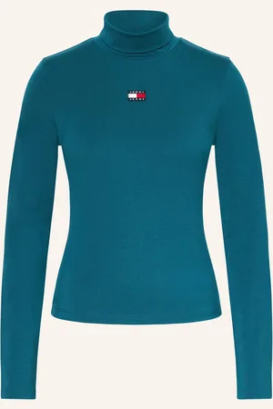Tommy Hilfiger Tričko S Dlouhým Rukávem petrolejová
