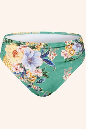 Lidea High Waist Bikinové Kalhotky Pineapple Sea zelená žlutá tmavě modrá