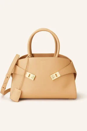 Salvatore Ferragamo Kabelka Hug Small velbloudí