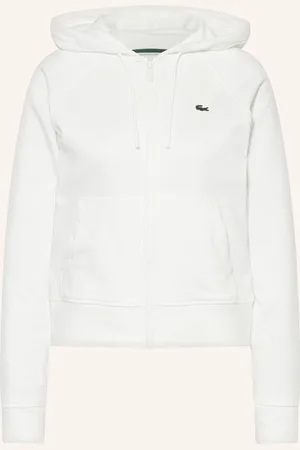 Lacoste Mikinová Bunda bílá