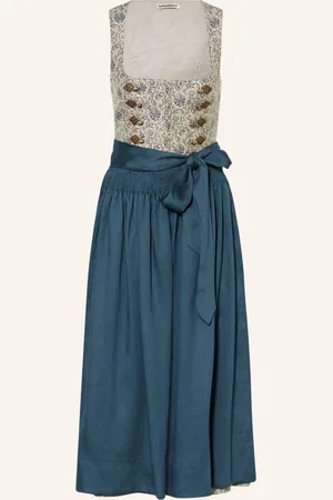 Gottseidank Dirndl Theresa světle šedá modrá
