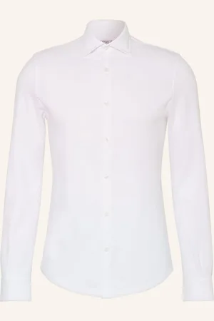 FEDELI Košile Stelve Extra Slim Fit bílá