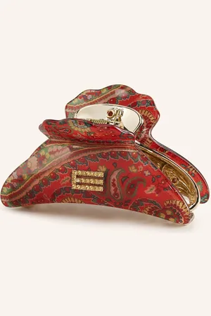 Etro Spona Do Vlasů červená tmavě červená