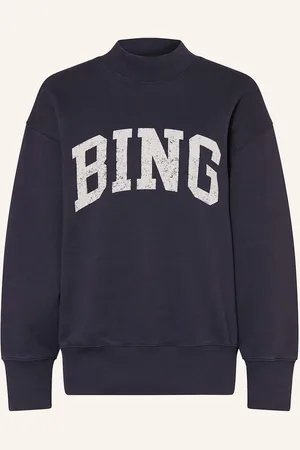 ANINE BING Mikina Bradie tmavě modrá bílá