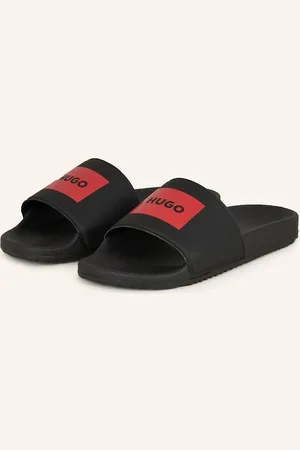 HUGO BOSS Pantofle Timein černá červená