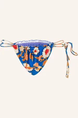 JANTHEE Berlin Trojúhelníkové Bikinové Kalhotky Amy Bottom modrá bílá oranžová